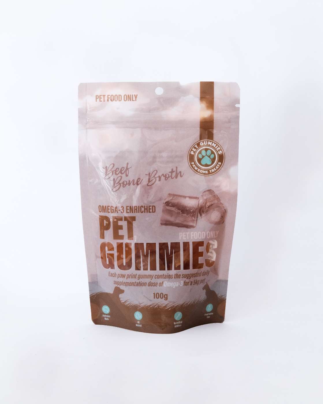 Beef Bone Broth Pet Gummies